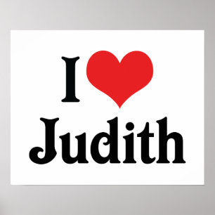 I Love Judith Poster