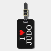 I Love Judo Bagagelabel (Voorkant verticaal)