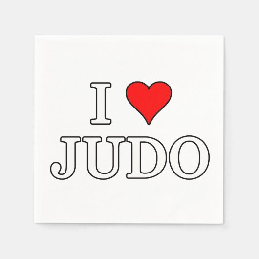 I Love Judo Servet (Voorkant)
