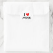 I Love Juice Ronde Sticker (Tas)