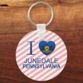 I Love Junedale, PA Sleutelhanger (Voorkant)