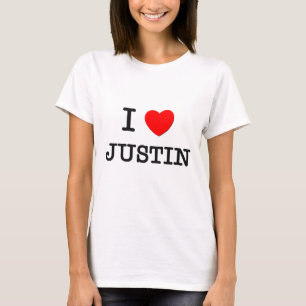 I Love Justin T-shirt