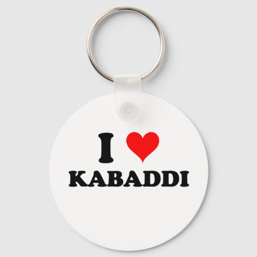 I Love Kabaddi Sleutelhanger (Voorkant)