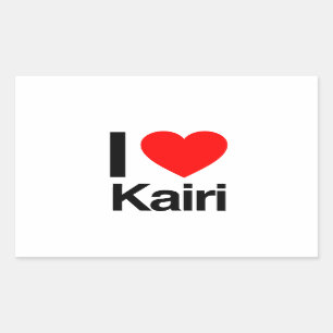 i love kairi rechthoekige sticker