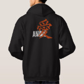 I Love (kanji) Anime Hoodie (Achterkant)