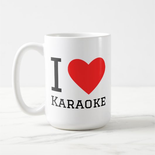 I love karaoke koffiemok (Links)