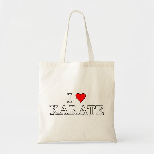 I Love Karate Bag Tote Bag (Voorkant)