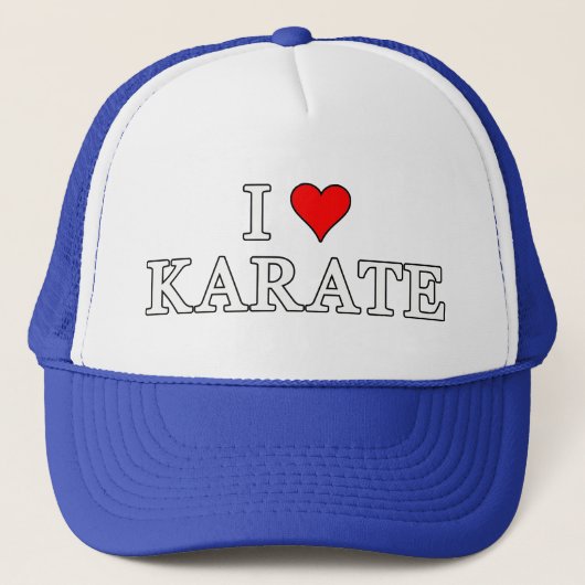 I Love Karate Casquette (Devant)