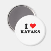 I Love Kayaks Magneet (Voorkant / Achterkant)