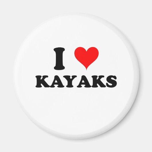 I Love Kayaks Magneet (Voorkant)