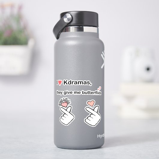 I Love Kdramas (3 sticker set) (HydroFlask)