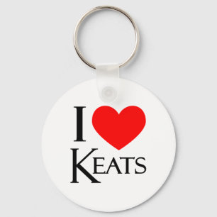 I Love Keats Sleutelhanger
