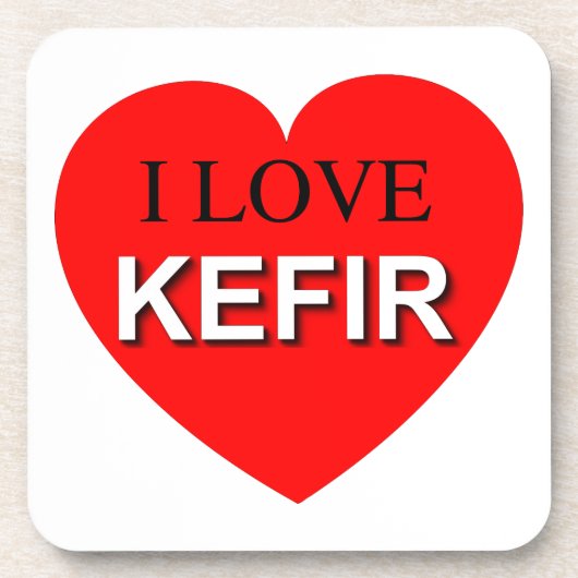 I Love Kefir Bier Onderzetter (Voorkant)