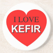 I Love Kefir Zandsteen Onderzetter (Voorkant)
