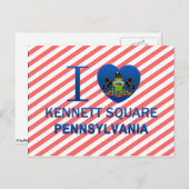 I Love Kennett Square, PA Briefkaart (Voorkant / Achterkant)