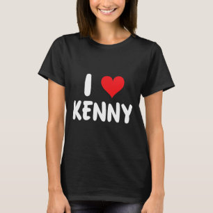 I Love Kenny - Hart - Naam T-shirt