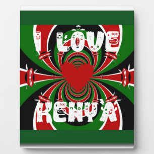 I Love Kenya Hakuna Matata Gifts Fotoplaat