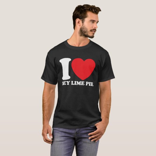 I Love Key Lime Pie T-shirt (Voorkant volledig)