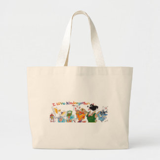 I Love Kindergarten Canvas tas