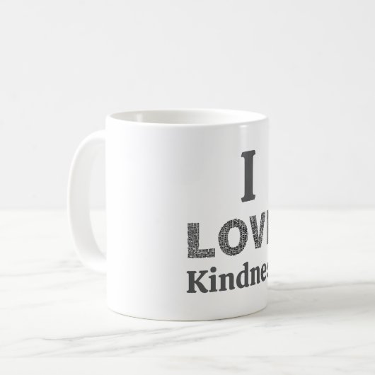 I Love Kindness Coffee Mug (Devant gauche)