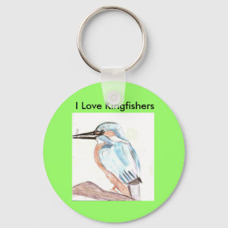 I Love Kingfish Key Ring Sleutelhanger