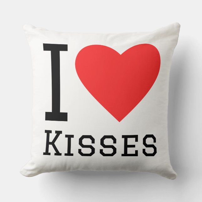 I love kisses kussen (Voorkant)