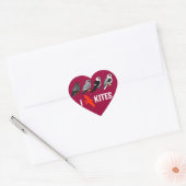 I Love Kites Hart Sticker (Envelop)