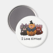 I Love Kitties Magnet (Recto/Verso)