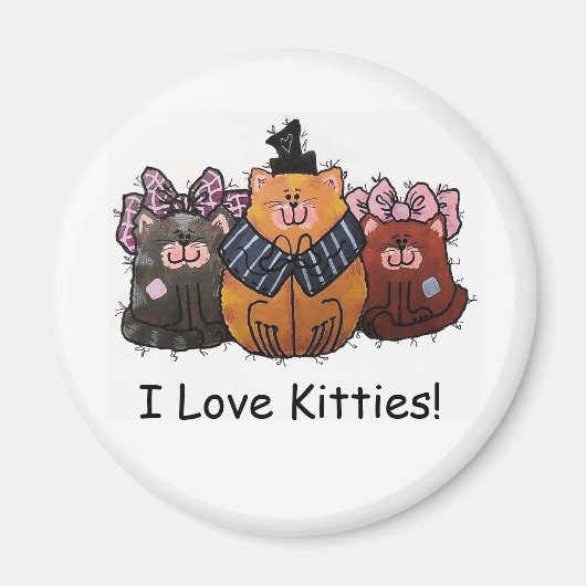 I Love Kitties Magnet (Devant)