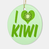 I Love Kiwi Keramisch Ornament (Links)