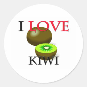 I Love Kiwi Ronde Sticker
