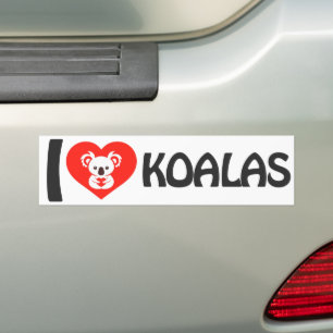 I Love Koalas Bumpersticker