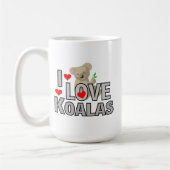 I Love Koalas Coffee Mug (Gauche)
