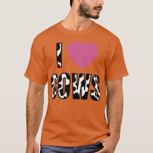 I Love Koeien Boerderij Animal Farming Funny Farme T-shirt