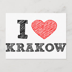 I Love Kraków Briefkaart
