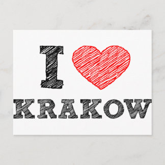 I Love Kraków Briefkaart