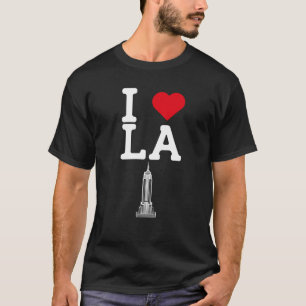 I Love LA Heart Flag Estate Cool Los Angeles Veren T-shirt