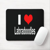I Love Labradoodles Muismat (Met muis)