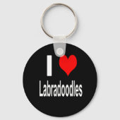 I Love Labradoodles Sleutelhanger (Voorkant)