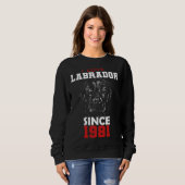 I love labrador since 1981 trui (Voorkant volledig)