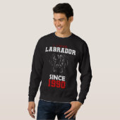 I love labrador since 1990 trui (Voorkant volledig)