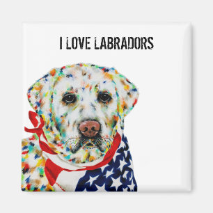 I Love Labradors Magnet