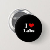 I Love Labs Ronde Button 5,7 Cm (Voorkant /achterkant)