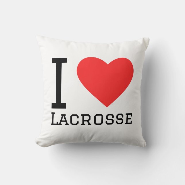 I love lacrosse kussen (Voorkant)