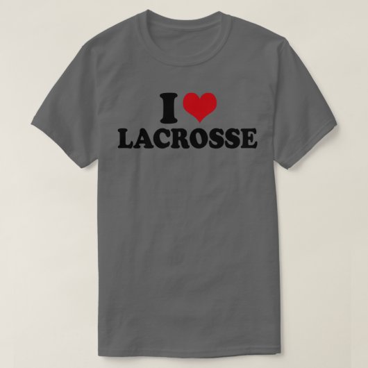 I Love Lacrosse T-shirt (Design voorkant)