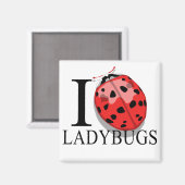 I Love Ladybugs Magnets (Recto/Verso)