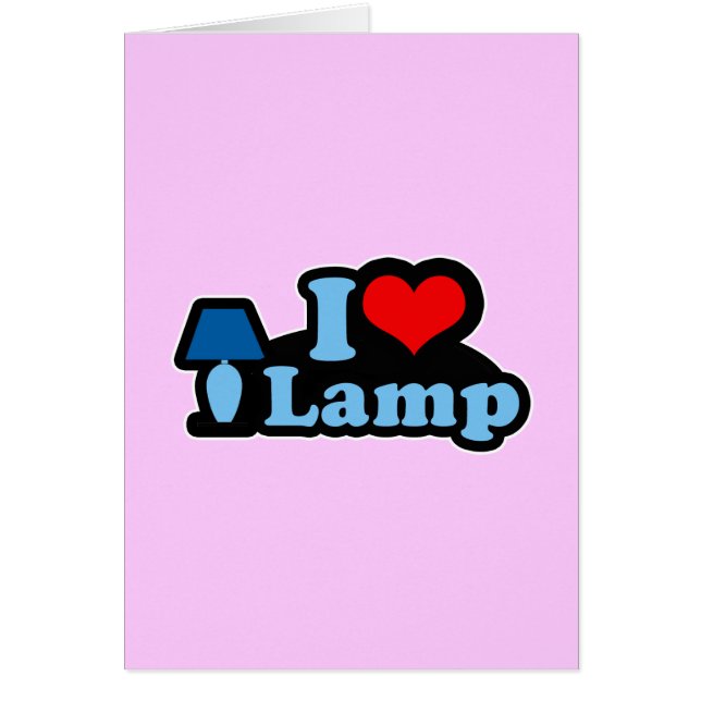 I Love-lamp (Voorkant)