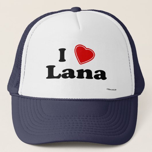 I Love Lana Trucker Pet (Voorkant)
