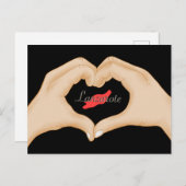 I love Lanzarote Postcard Briefkaart (Voorkant / Achterkant)