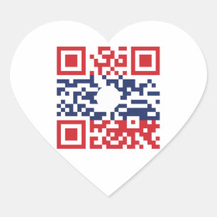I Love Laos (Khoy Huk Lao) Flag QR Code   Lao Geek Hart Sticker